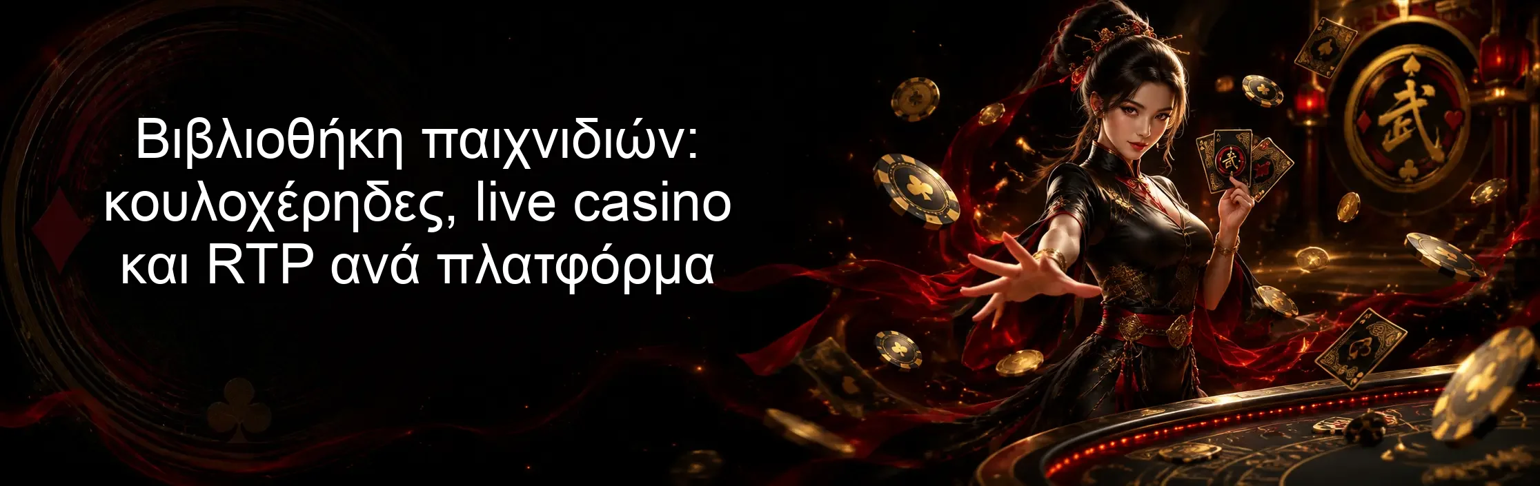 Βιβλιοθήκη παιχνιδιών: κουλοχέρηδες, live casino και RTP ανά πλατφόρμα Βιβλιοθήκη παιχνιδιών: κουλοχέρηδες, live casino και RTP ανά πλατφόρμα